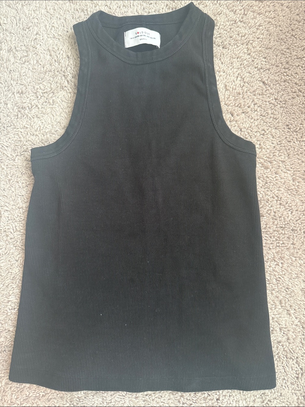 Soldout NYC not so basic Racerback tank.